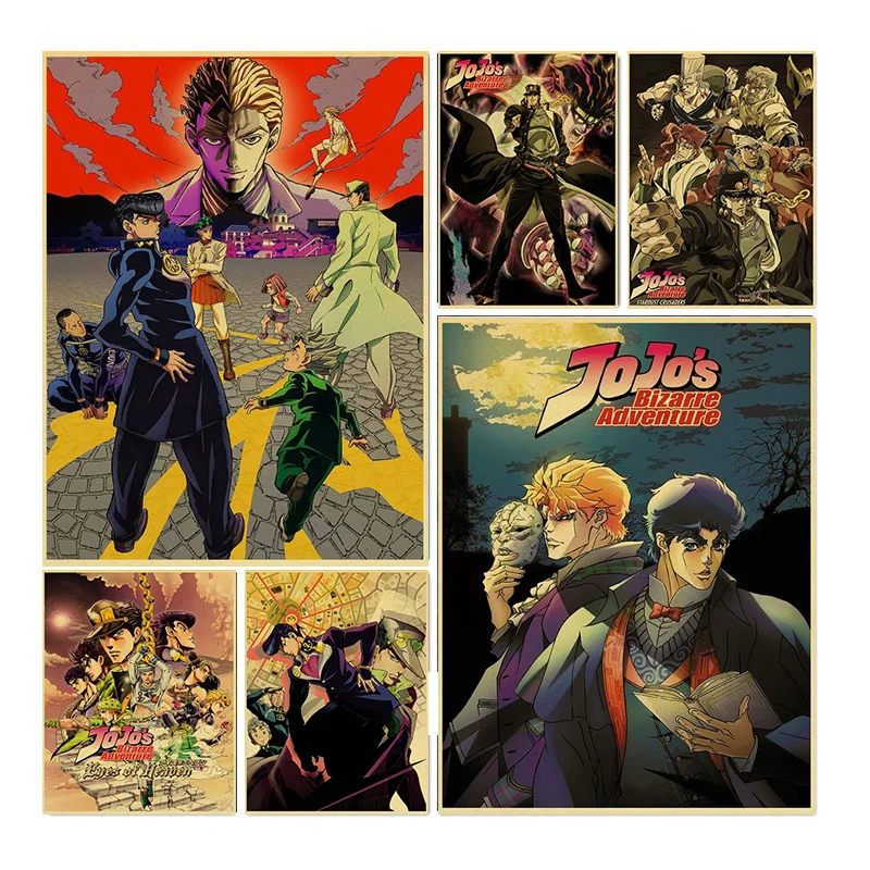 New Anime DIY Diamond Painting JoJo S Bizarre Adventure Poster Embroidery Picture Full Square Cross Stitch Kit Mosaic Wall Stick