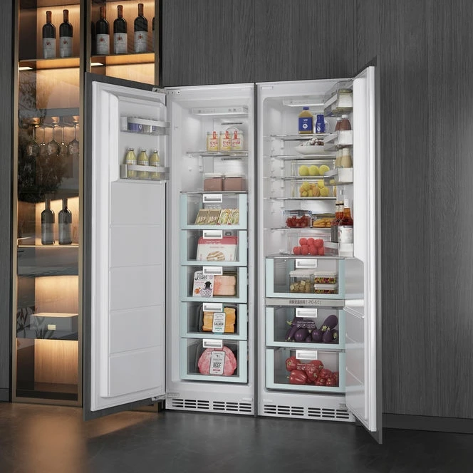 ZUNGUI BC-306WQB Good Quality Side-By-Side Double Door Refrigerator Freezer Refrigerator