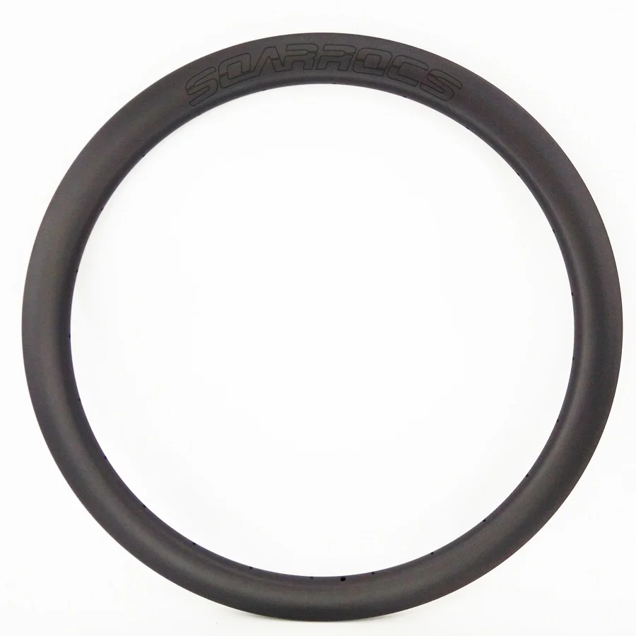 30mm(Inner24/25mm) Width 30/35/40/45mm Depth Hookless Tubeless Carbon Rim 700C Disc Brake Road Bicycle Rim