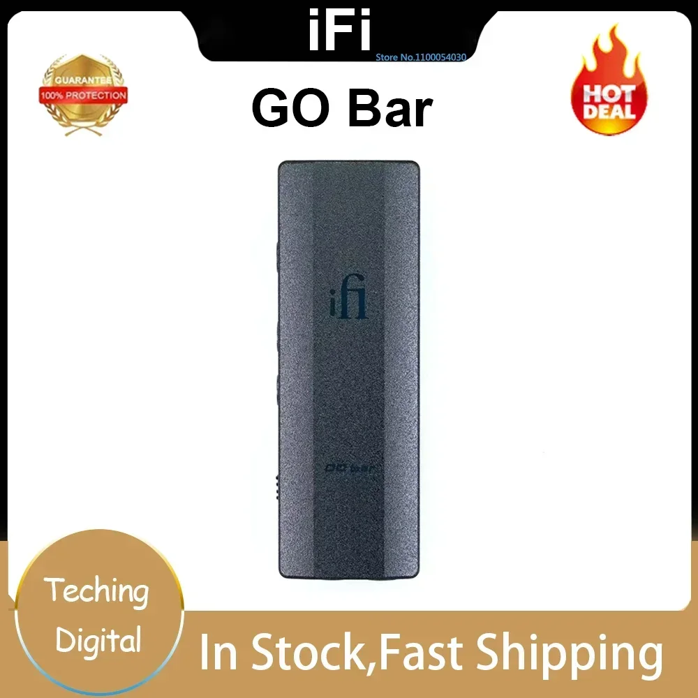 iFi GO Bar DAC Balanced Headphone Amplifier Transmission MQA Full Decoder All In One Machine XBass+ XSpace Bass Adjustment