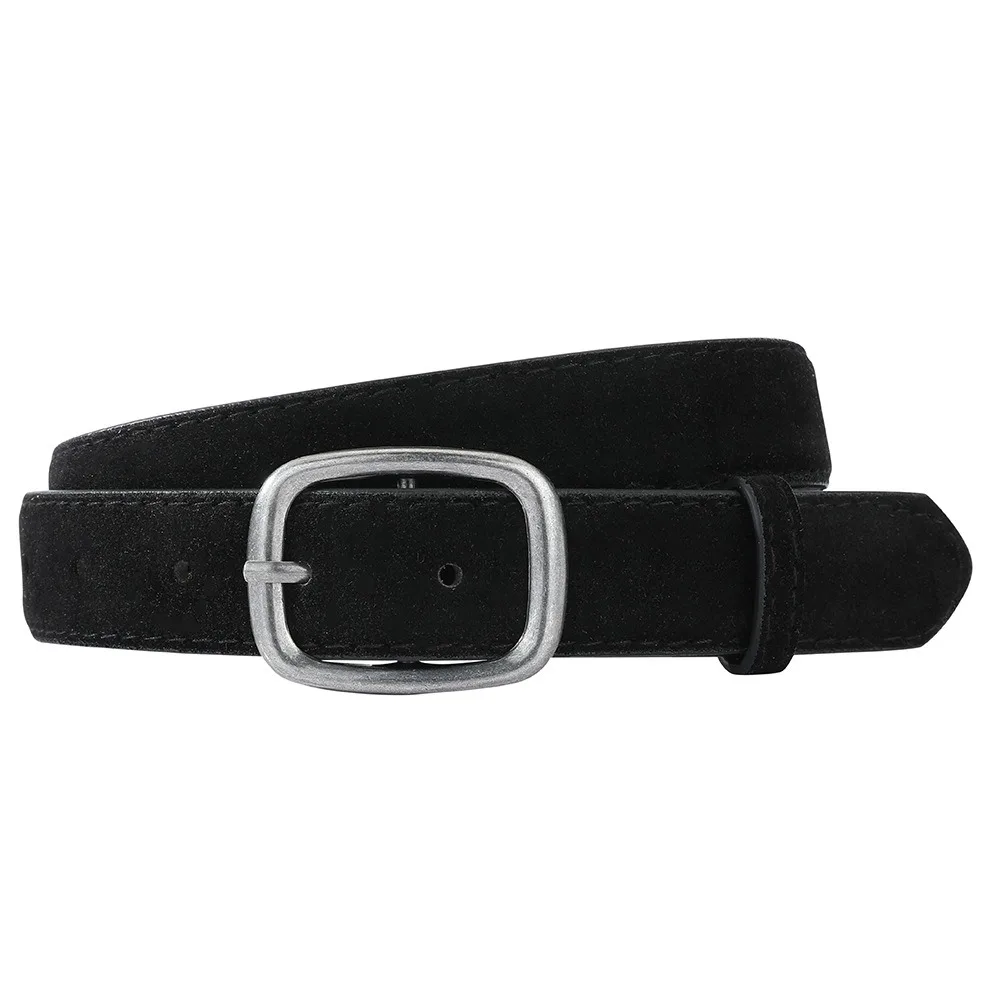 Jeans Decor Suede Belt Square Buckle Width Pu Waistbands Pin Buckle Fashion Trouser Decoration Autumn and Winter Accessories