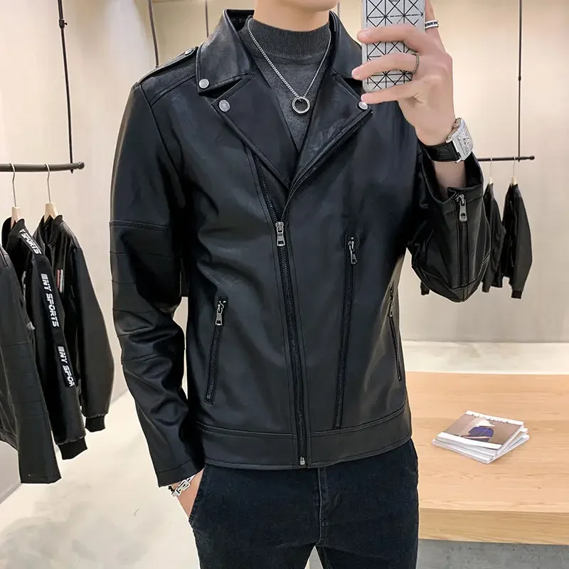 Oversize Men\'s Suit Jackets Party Coat Leather Plus Big Size Male Blazer Casual Fashionable Summer Menswear Simple Breasted 2024