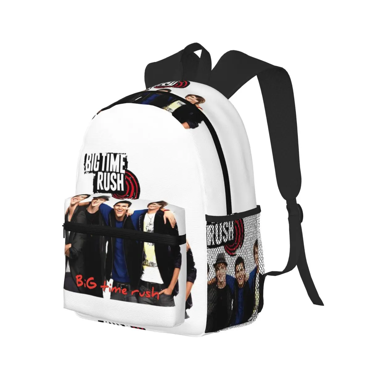Big Time Rush Music Band Tour Logo Student Backpack School Bag Hiking Travel Daypack for Boys Girls Bookbag Shoulder Bags