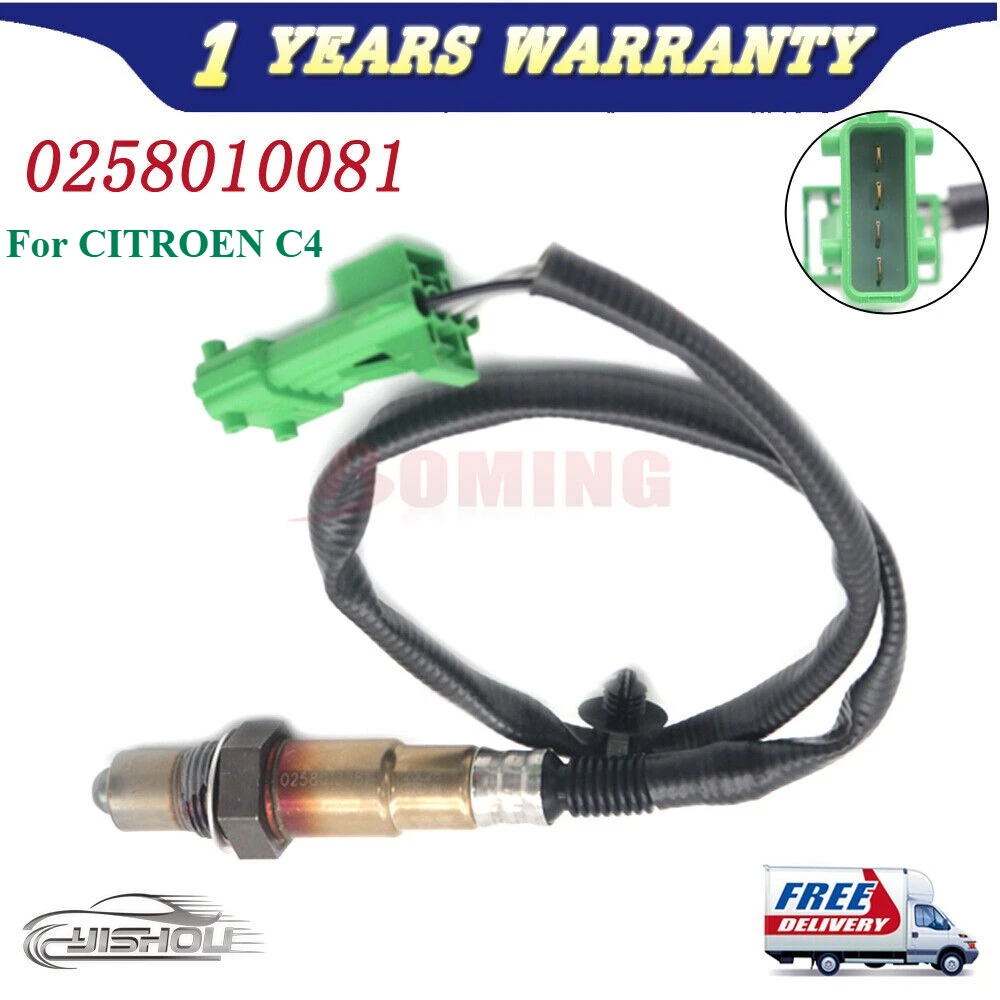 

Car New Air Fuel Ratio Lambda O2 Oxygen Sensor 0258010081 For PEUGEOT 207 208 308 CC SW 508 3008 5008 RCZ 9665104080 963597898