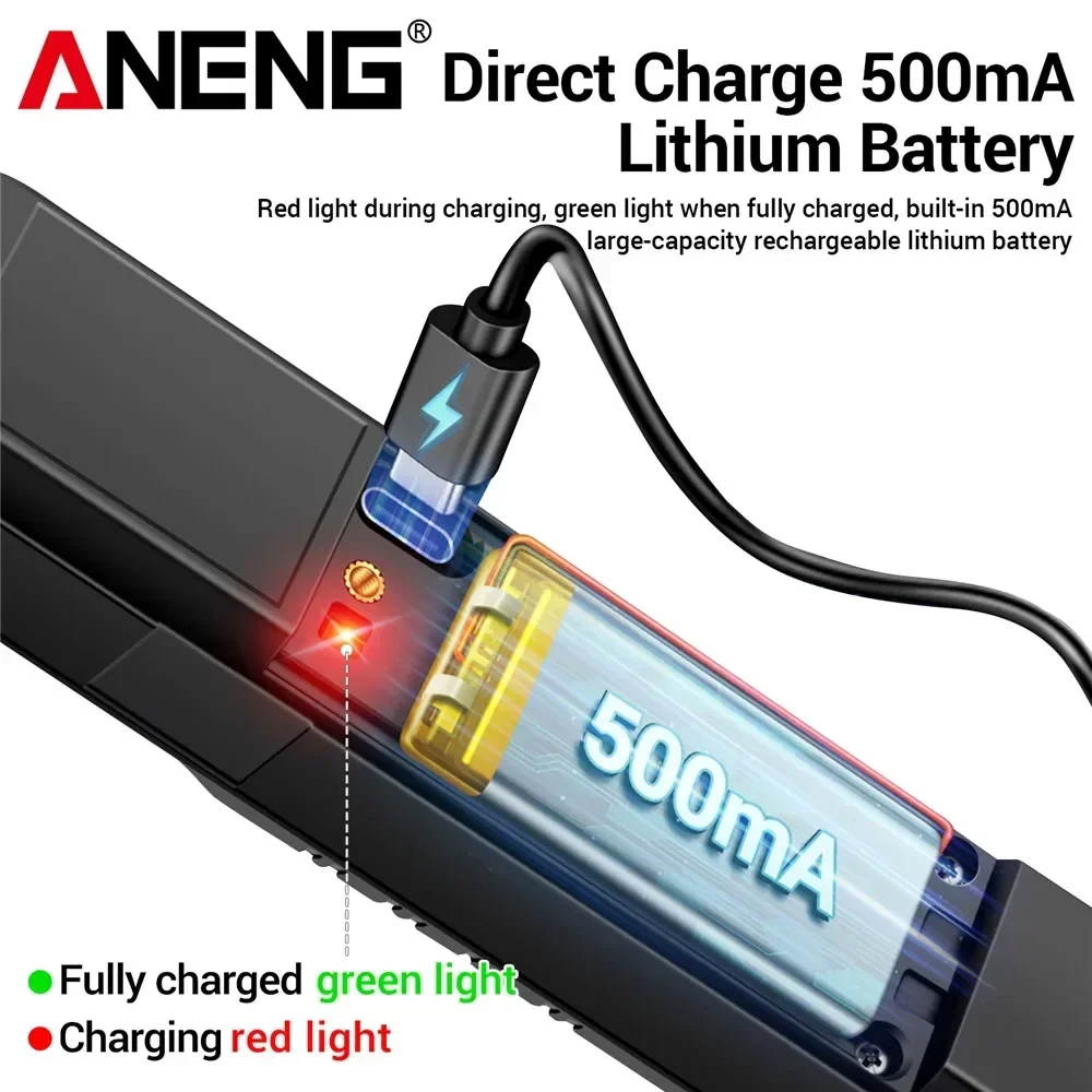 ANENG A3016 قلم رقمي متعدد 500mA قابلة للشحن تستر 4000 التهم التيار المتناوب/تيار مستمر الجهد 40MOhm NCV أدوات كاشف الاختبار