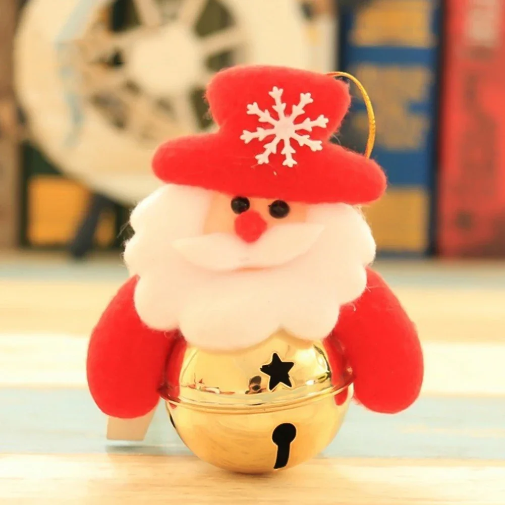 Dekorasi Natal lucu, lonceng liontin pohon Natal