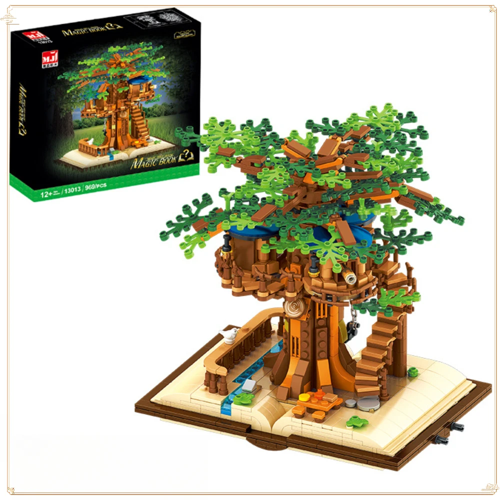 

Tree House Building Blocks Book My World of Building Blocks Scene Model Puzzle Small Particle Assembled Toy Children's Day Gift