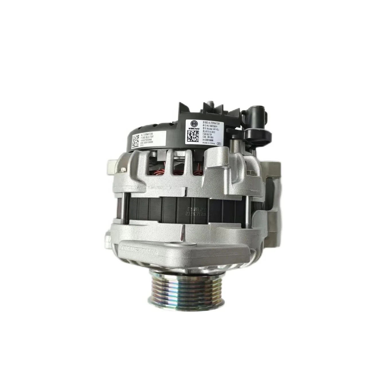 مناسبة لمحرك Weichai P12/P13 8V/80A WP-FDJ 1000750099   مولد أجزاء شاحنة المحرك Lichtmaschine WP10 612600090816