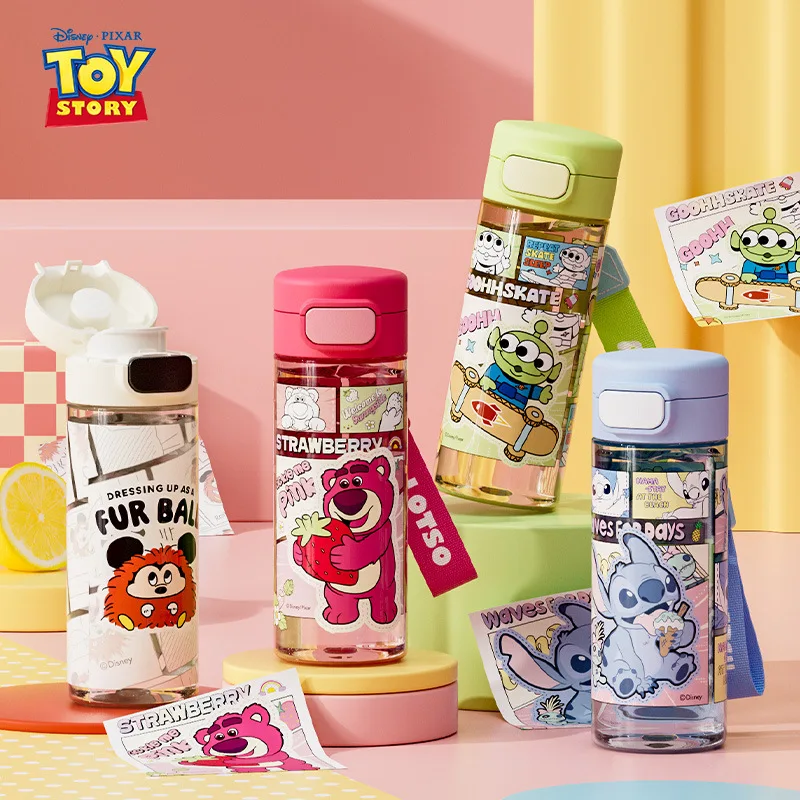 

Disney Official Kids Water Bottle, Unbreakable Sippy Cup, School Water Bottle for Boys & Girls，Portable Bottle