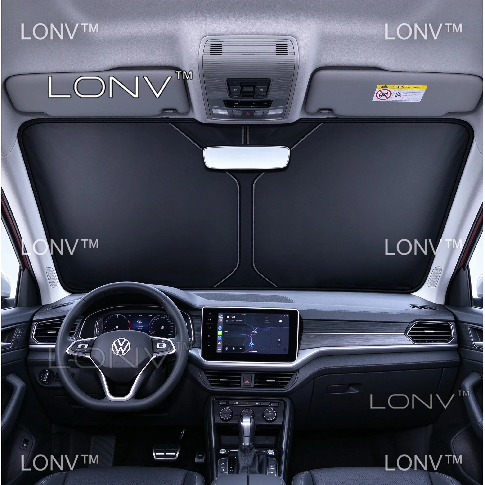 For Volkswagen T-Roc 2017- 2025 2026 2027 Car Windshield Sunshade Cover Anti UV Protection Foldable cooling Accessories