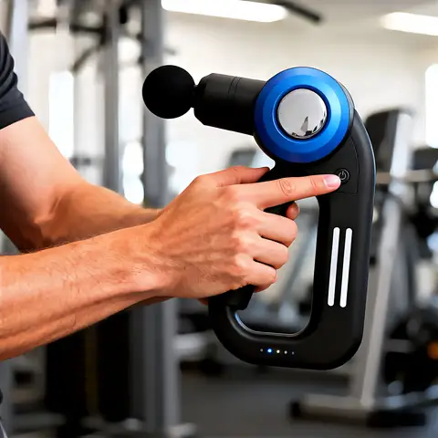 High Power Electric Fascia Gun 90° Rotation Soothing Vibration for Muscle Relaxation Fitness Sports Recovery Home Portable Quiet