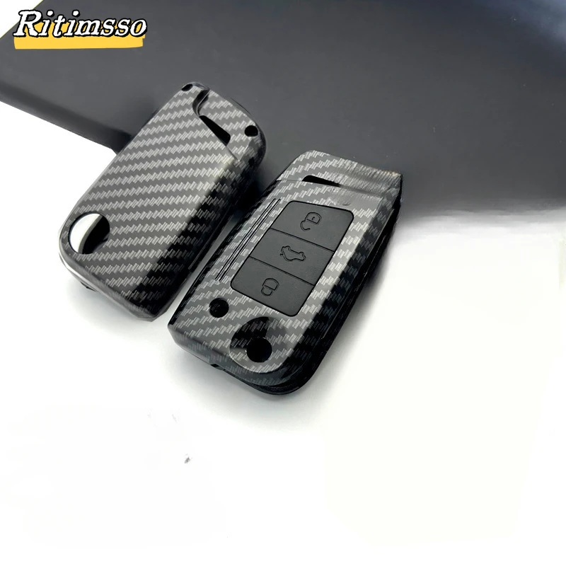Auto Remote Sleutel Case Cover Voor Vw Volkswagen Golf 7 Mk7 Tiguan Mk2 Voor Seat Ateca Leon Fr 2 Ibiza Voor Skoda Octavia A7 Accessorie