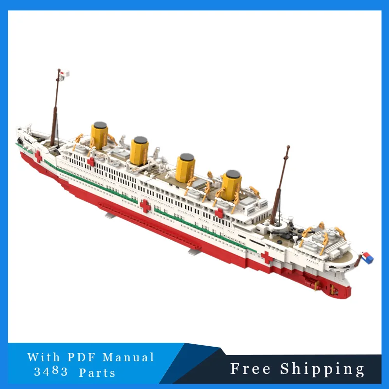 3483 Parts Creative Passenger Ship Technology Modular Building Blocks Model Educational DIY Assembly Toy For Boys Birthday Gifts