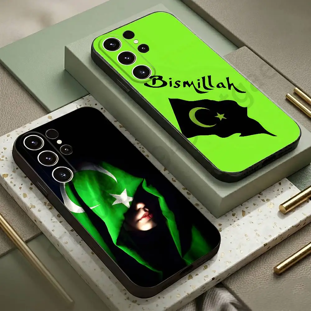 

Pakistan Passport Flag Phone Case For Samsung S20,21,22,23,24,25,26 plus,ultra Lite Black Silicone Cover
