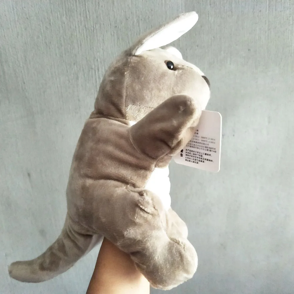 Giocattolo di peluche burattino a mano animale canguro per bambini per regalo di compleanno