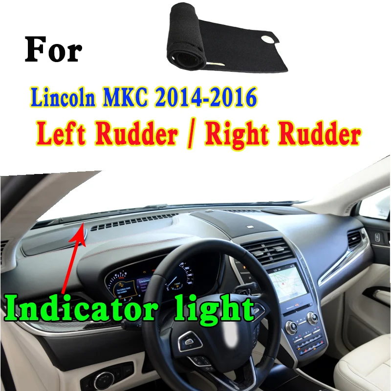 

For 2014 2015 2016 Lincoln MKC Accessories Dashmat Dashboard Cover Instrument Panel Insulation Sunscreen Protective Pad