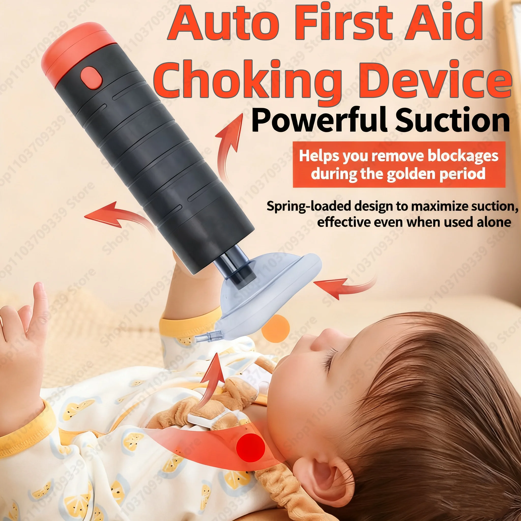 

Portable First Aid Kit Auto Heimlich First Aid Choking Rescue Device Home Cpr Choking Emergency Device Adult Children Asphyxia