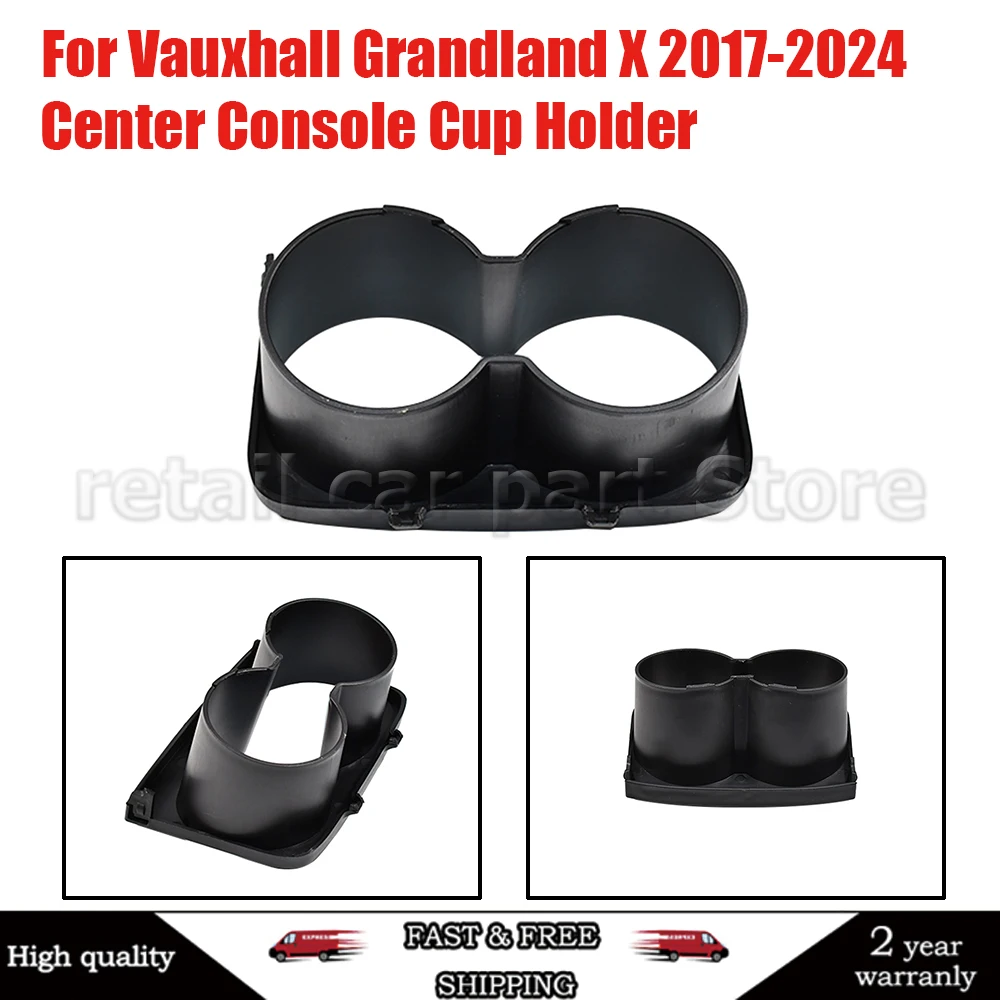 

Подстаканник на центральной консоли для Vauxhall Grandland X 2017-2024 — вставка для напитков с защитой от проливания и нескользящим прорезиненным основанием
