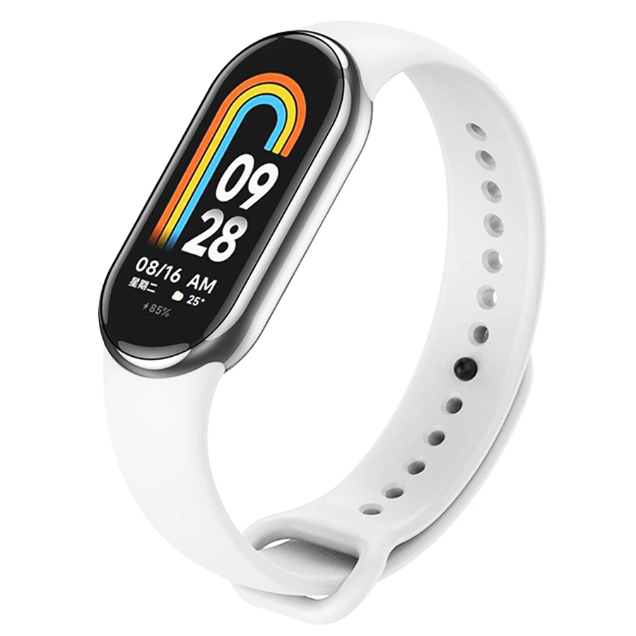Siliconen Band Voor Xiaomi Mi Band 10 9 8 Polsband Sport Armband Polsbandjes Voor Mi Band 8/9/10 Smartwatch Accessoires