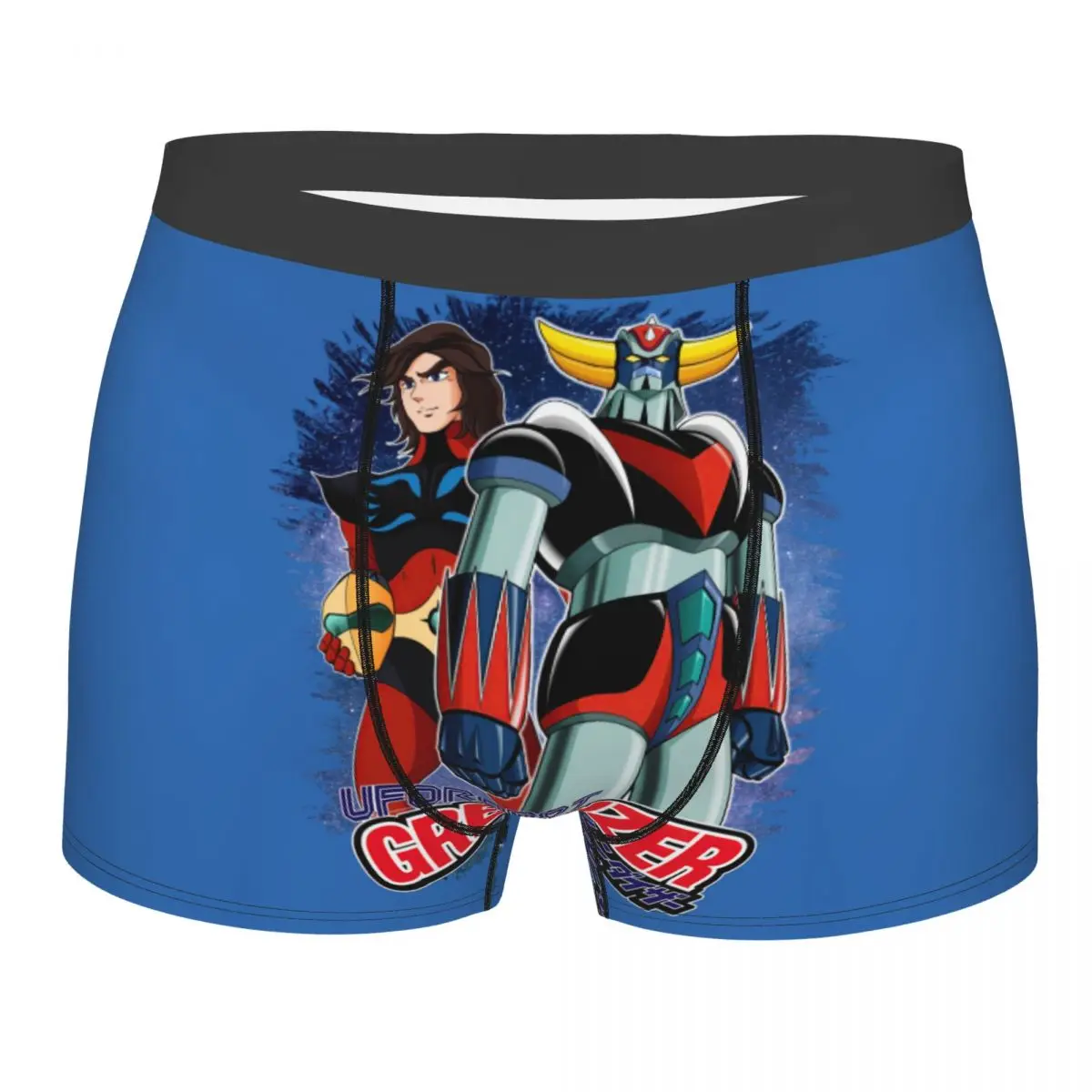 Goldorak Grendizer Actarus Underwear Men Sexy Printed Custom UFO Robot Goldrake Boxer Shorts Panties Briefs Soft Underpants