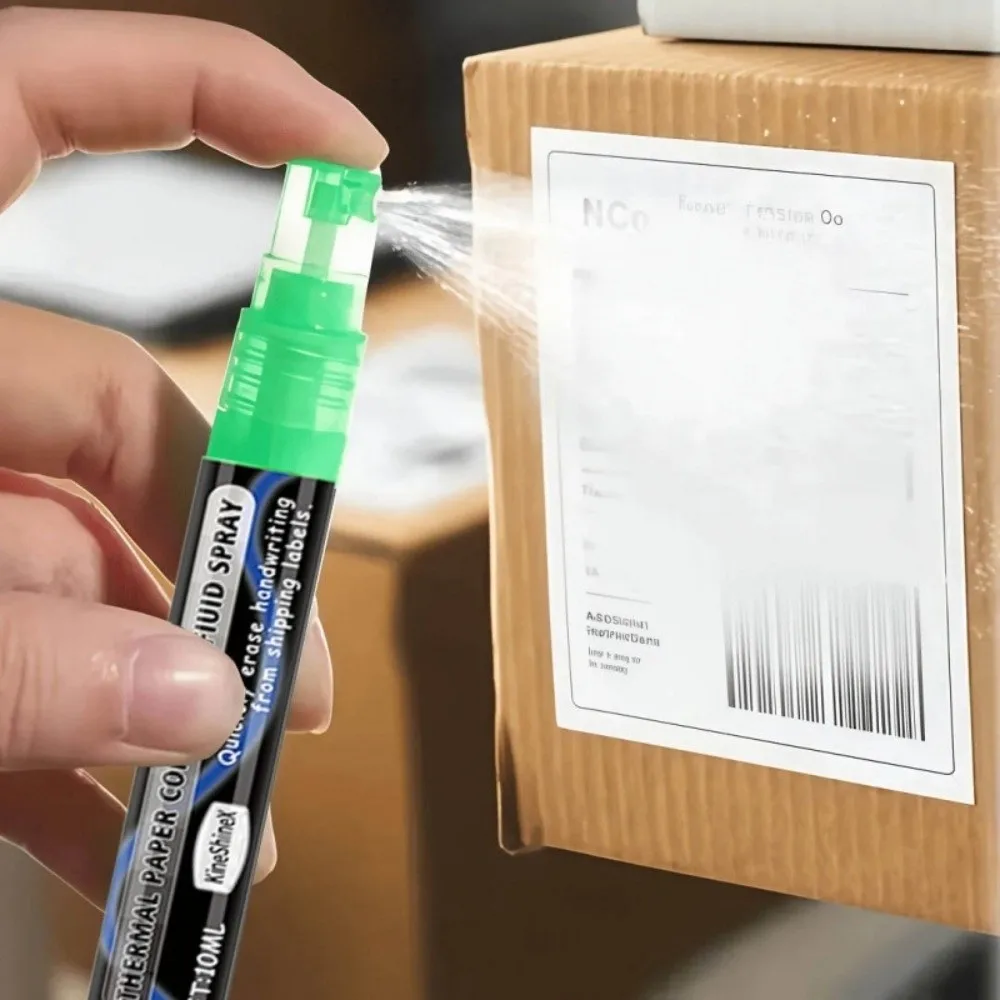Portable Thermal Paper Erasing Pen Quickly Remove Address Phone Data Erasing Pen 10ml Capacity Shipping Labels Bills