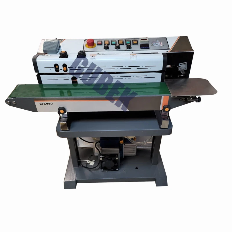 

Coffee Bags LF-1080B Continuous Heat Sealing Machine With Vacuum And Nitrogen Flushing