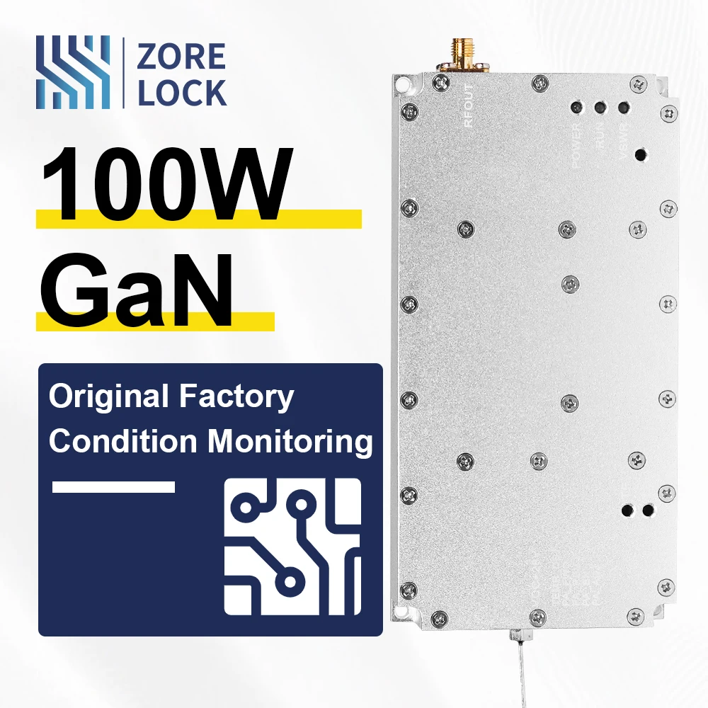 

Zorelock VPA1407120 DC 28V 800-950MHz 50W 471.0dB Gain -FPV Wireless Modules SMA-F Connector