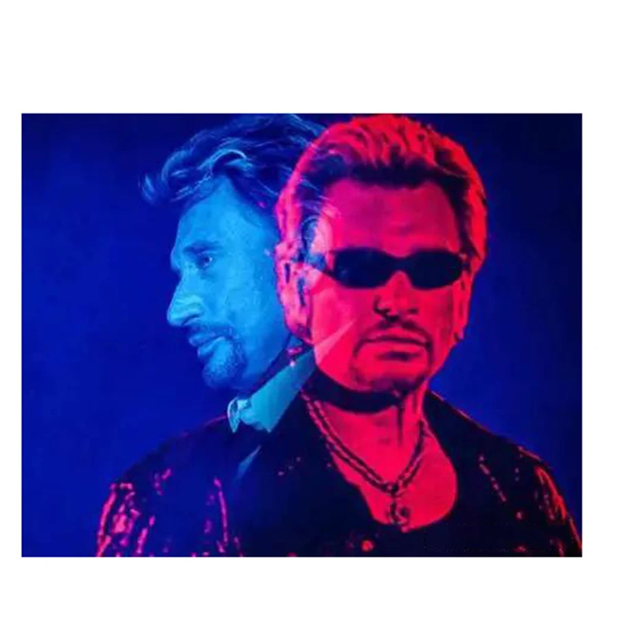 

Ohnny Hallyday Новинка, алмазная вышивка своими руками, алмазная живопись, Алмазная мозаика, полный комплект, рождественский подарок, картина