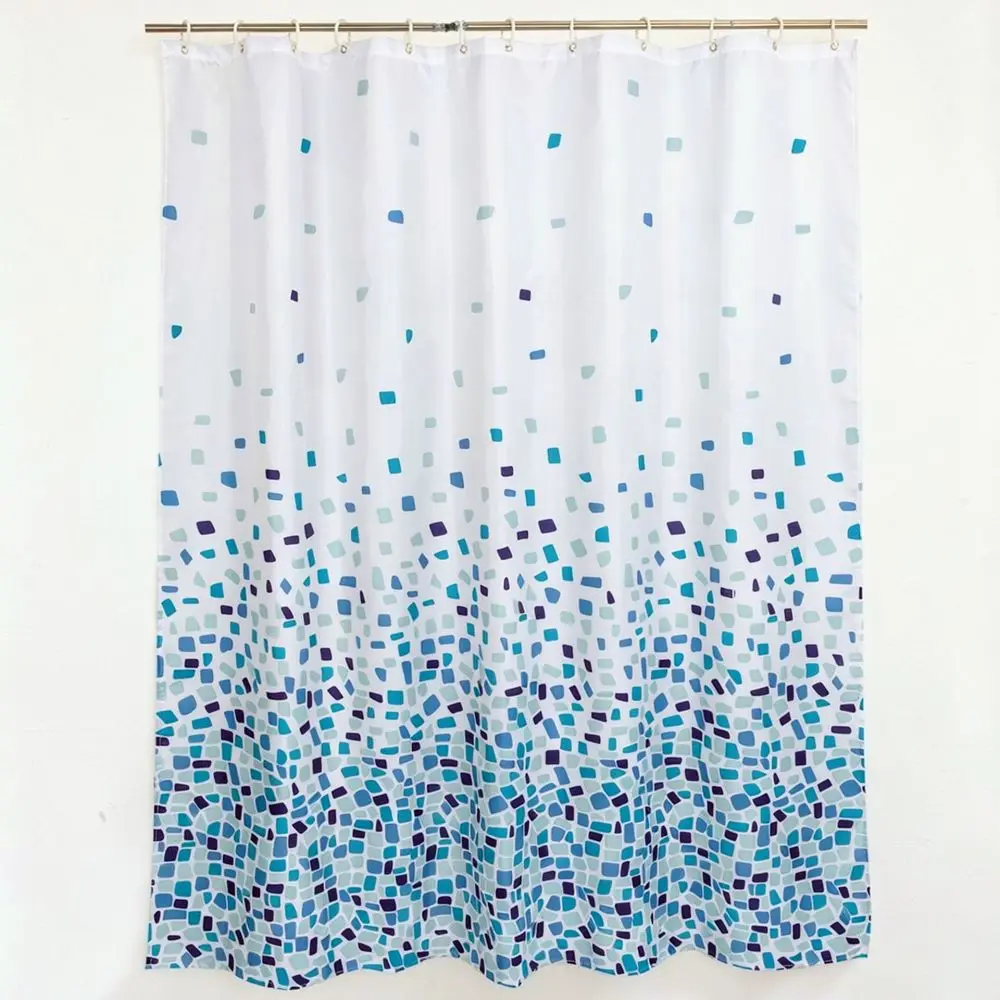 Modern Bath Shower Curtain Waterproof Polyester Fabric Mildew Resistant Privacy Partition Screen For Home Tub Decor