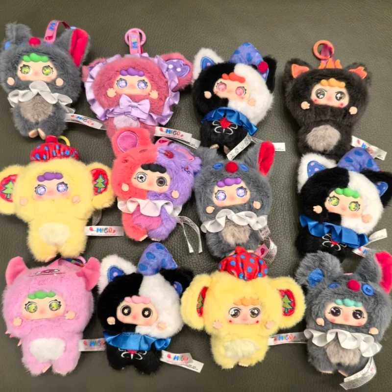 [التأكيد] حقيقي بقعة Migo Little Troublemaker سلسلة أفخم صندوق أعمى المد اللعب لطيف دمية حقيبة يد قلادة هدية للأصدقاء