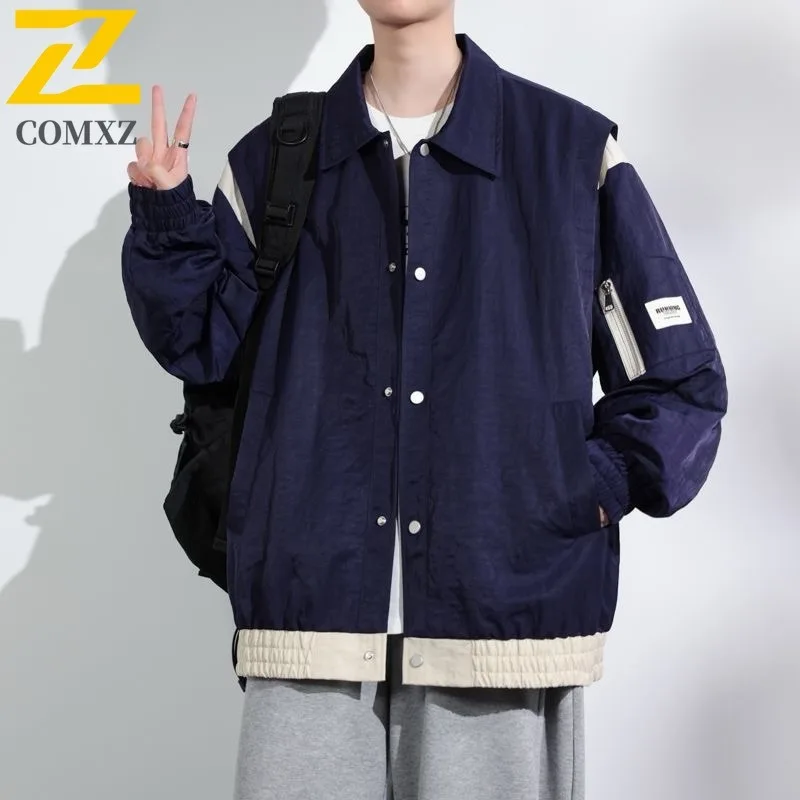 

COMXZ мужское пальто, мягкие модные легкие ветрозащитные куртки для путешествий, кемпинга, повседневная уличная верхняя одежда, дышащие прогулочные куртки для пешего туризма