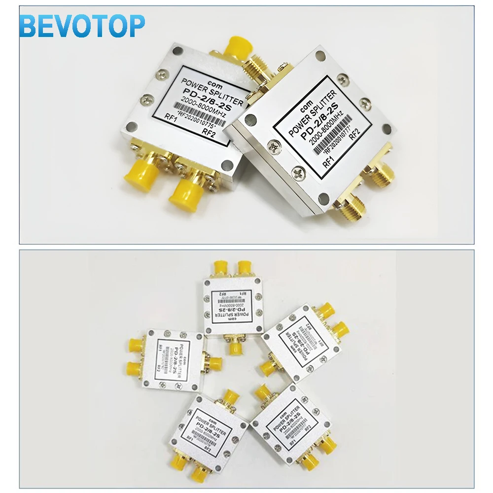 1Pcs SMA Microstrip Power Splitter 2-8GHz RF One Point Two Combiner WiFi 10W