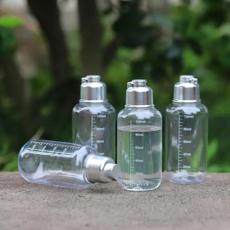 Outdoor Empty Vials PET Empty Bottle With Scale 100ml Thickened Sealed Vial Fishing Lure Bottle Transparent Vials For Fishing