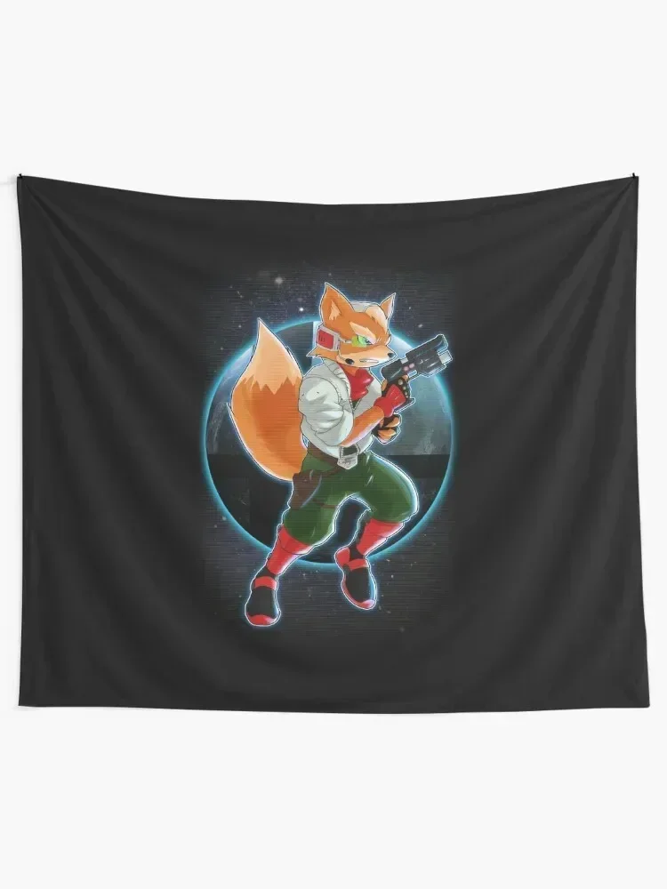 Fox McCloud Tapestry Decoration Aesthetic House Decorations Tapestry