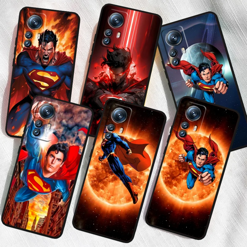 S-Supermans Art Popular Cool For Xiaomi Mi 14 13T 13 12T 12 11T 11i 11 10T 10 Pro Lite Ultra 5G Black Soft Phone Case