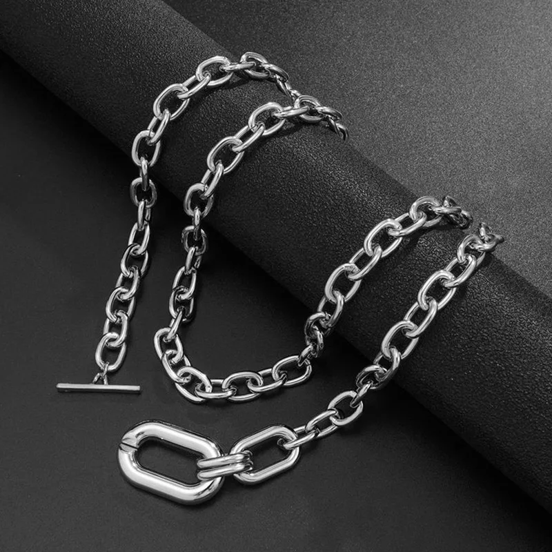 Metal Chain Pendant Necklace European And American Style Personalized Fashion Clavicle Chain Ladies Girls Travel Accessories