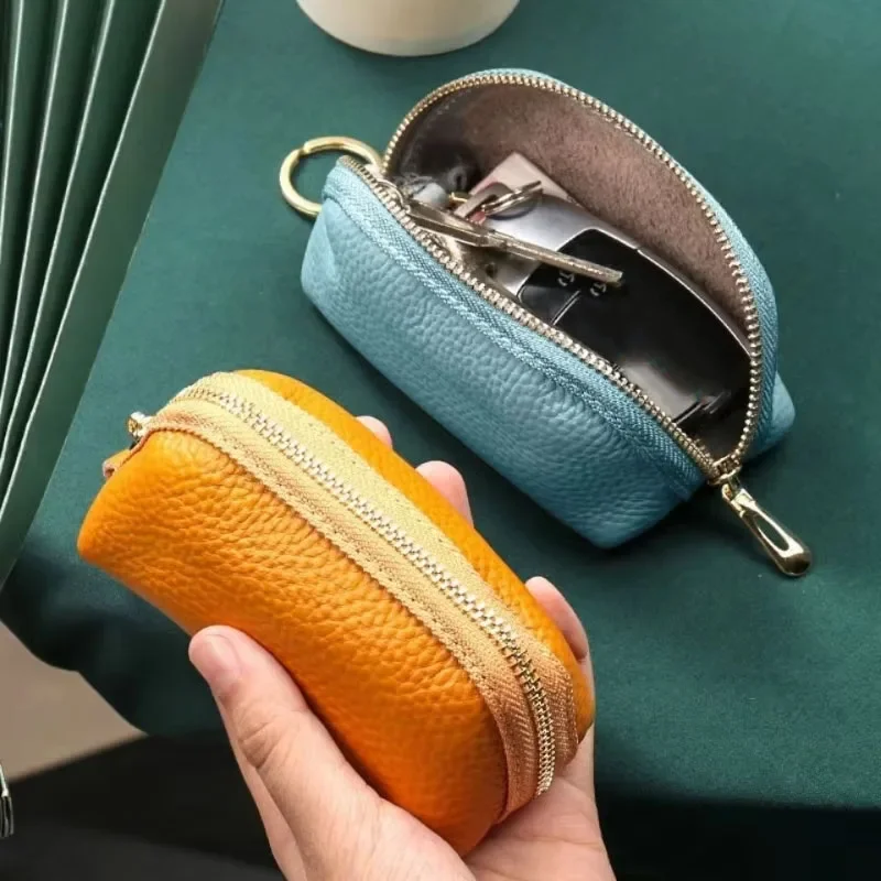 Auto Schlüsselbund Abdeckungen Männer Schlüssel Halter Leder Auto Schlüssel Brieftaschen Haushälterin Schlüssel Organizer Zipper Schlüssel Fall Tasche Tasche Geldbörse