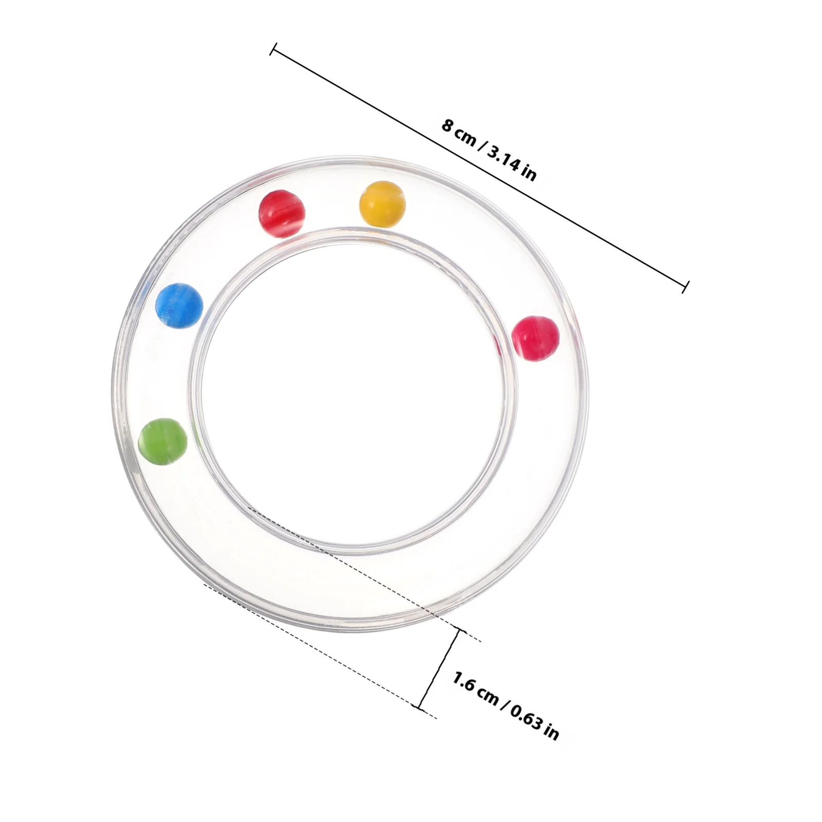 ชุดของเล่นแหวนสั่น 6 ชิ้น ชุดพรีเมียมสำหรับการกระตุ้นประสาทสัมผัส กระดิ่งมือพลาสติกแบบพกพา เหมาะสำหรับดนตรีในวัยเริ่มต้น