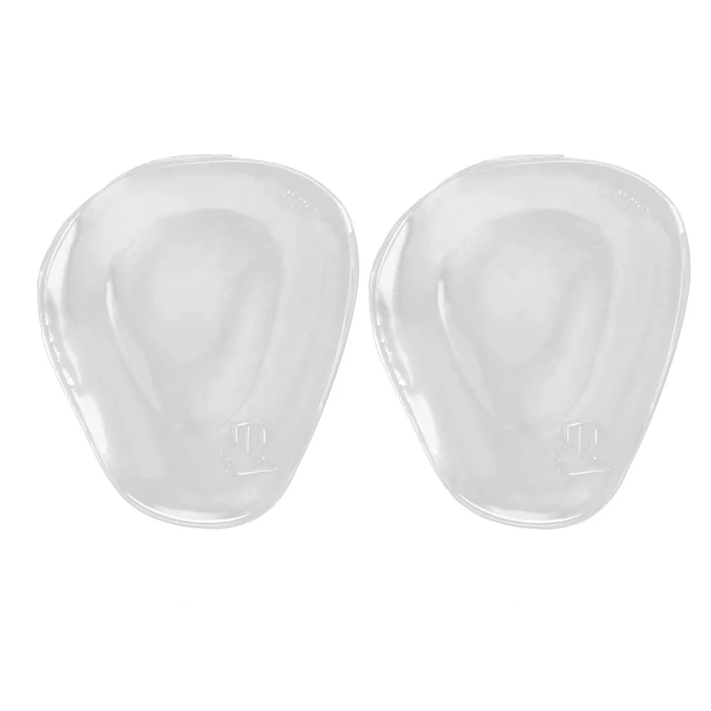 แผ่นเจลกันลื่นสำหรับหน้าเท้า 1 คู่ แบบใส ยืดหยุ่นสูง บรรเทาอาการปวดเท้าจากการใส่รองเท้าส้นสูง แผ่นรองนิ้วเท้า