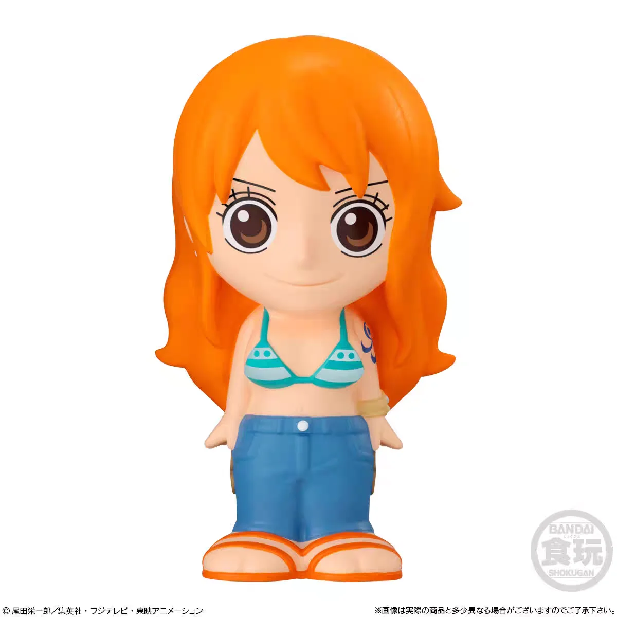 In Stock Bandai One Piece Blind Box Soft Rubber Toy Desktop Decoration Figurine Five Level Luffy Nica Very Flat Collectible Toy