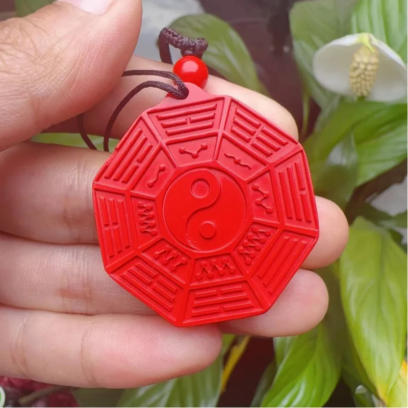 Exquisite Beautiful Emperor Sandstone GossipFive Elements Tai Chi Bagua Life Pendant Men and