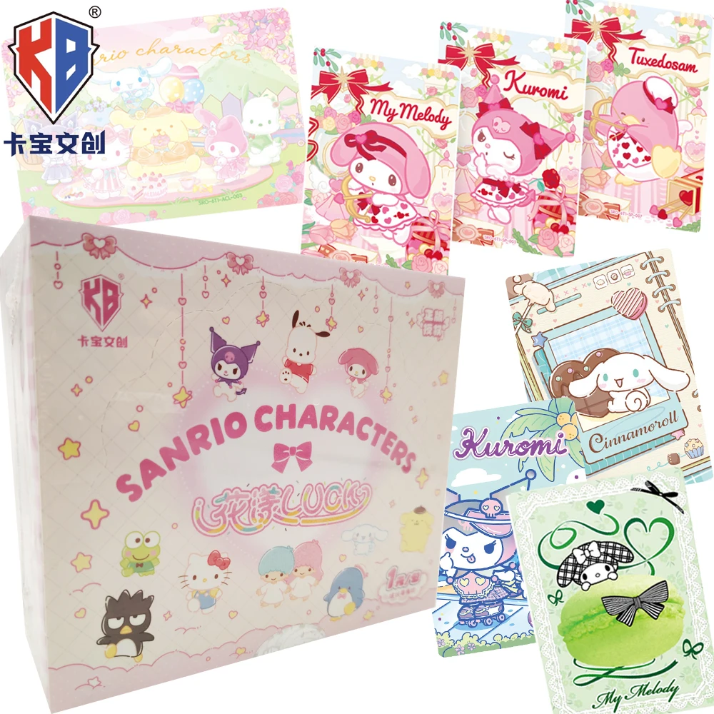 KABAO – cartes de Collection Sanrio originales, personnages de dessins animés de haute qualité, cartes Surprise mignonnes et délicieuses pour desserts, cadeaux pour filles