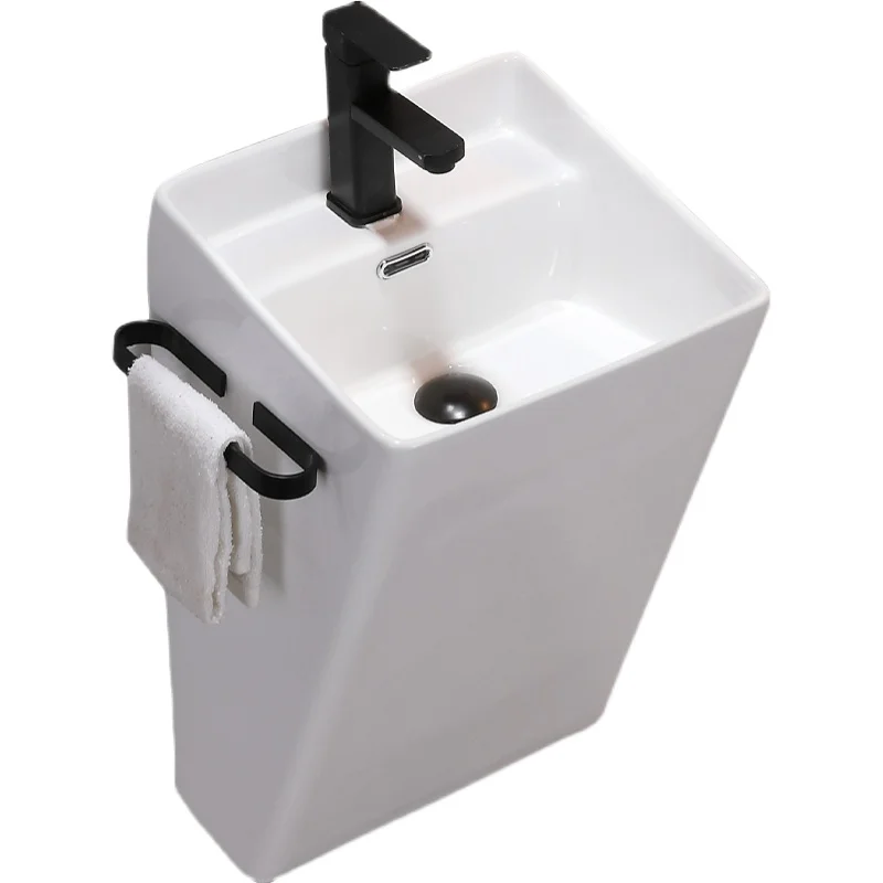 Wall-mounted wash basin, small household, integrated washbasin, small space, ceramic home hanging basin