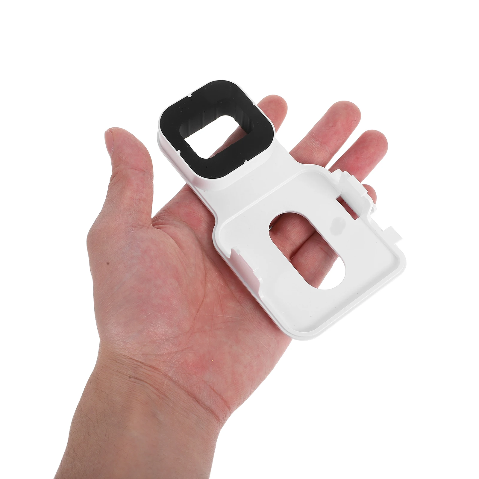 

White Power Supply Bracket for Router Wall Mount, ABS Compact Design, Easy Installation USB Cable Included, for Home