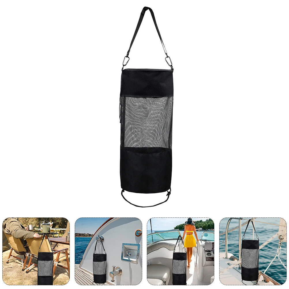 

Bag Outdoor Storage Portable Oxford Cloth Rubbish Bin Waste Pouch Mesh Container For Camping Kayaking Fishing Golfing