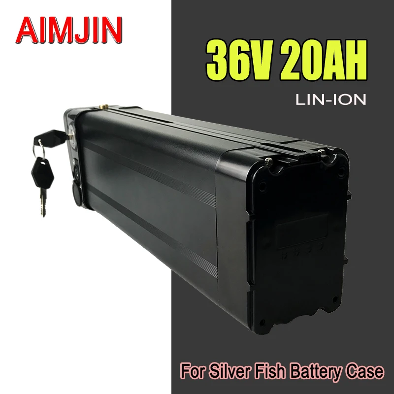 36V 10AH 15AH 20AH Lithium Silver Fish Batterie Akku for 350W 500W 750W 1000W Li-ion Battery Pack