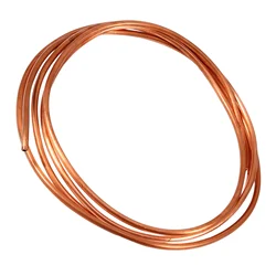 Copper Pipe Copper Round Tubing Soft Tube 2M Soft Copper Tube Pipe OD 4mm x ID 3mm for Refrigeration Plumbing Copper Tube