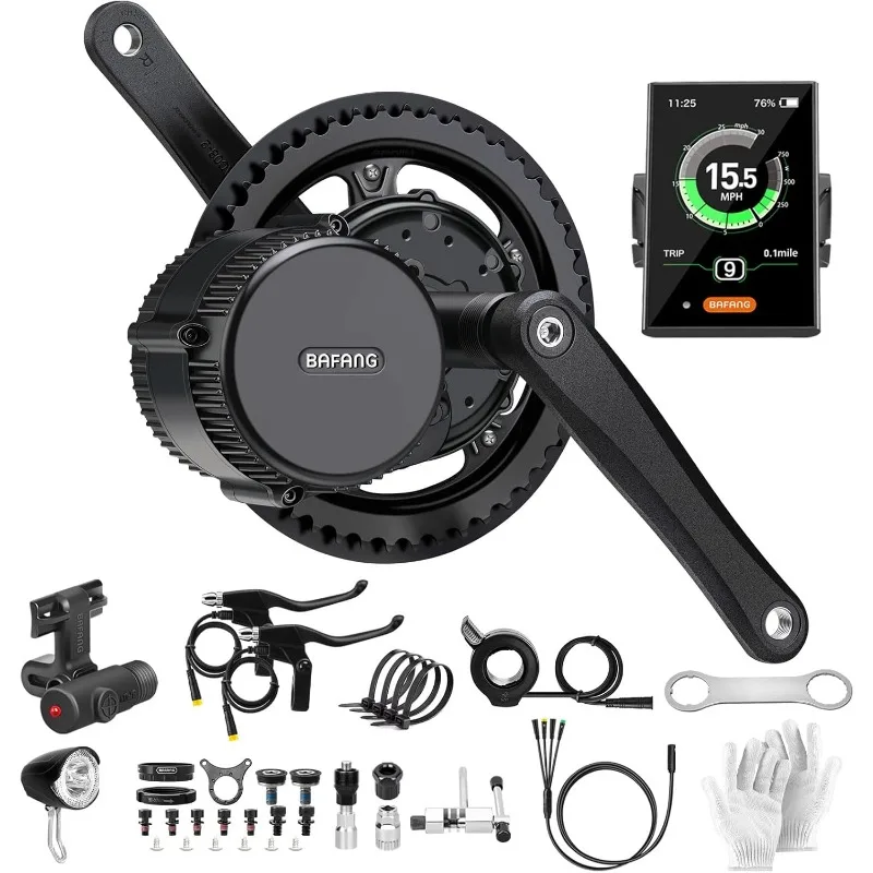 Christmas.Electric Bike Conversion Kit Mid Motor BBS-HD 48 V 1000 W Motor Accessories Display Optional Kit Downtube Battery