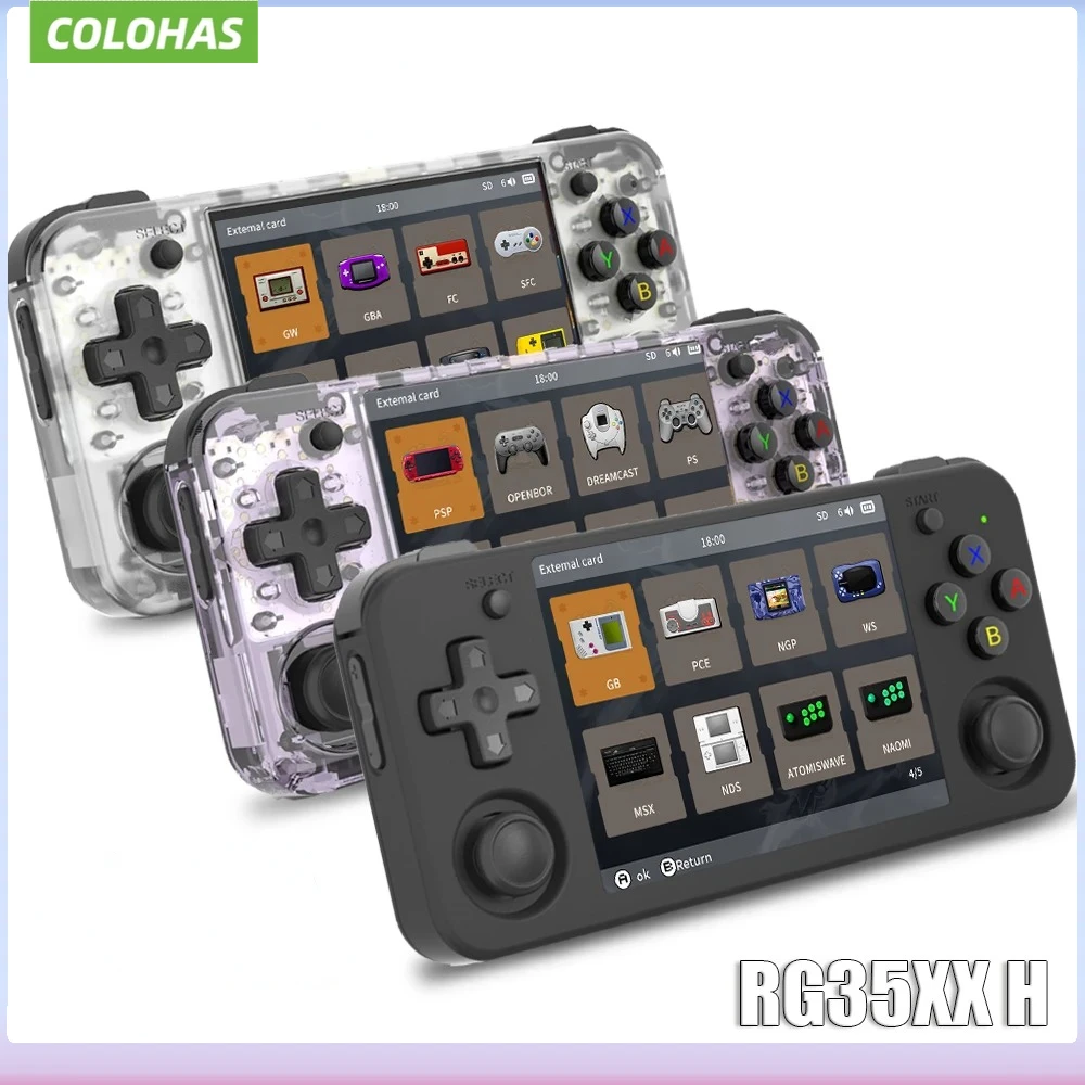 

Colohas Handheld Game Players for Playing Video Games 3.5-inch IPS 640*480 Screen Retro Game Player 3300 MAh 5000+ Games 64GB