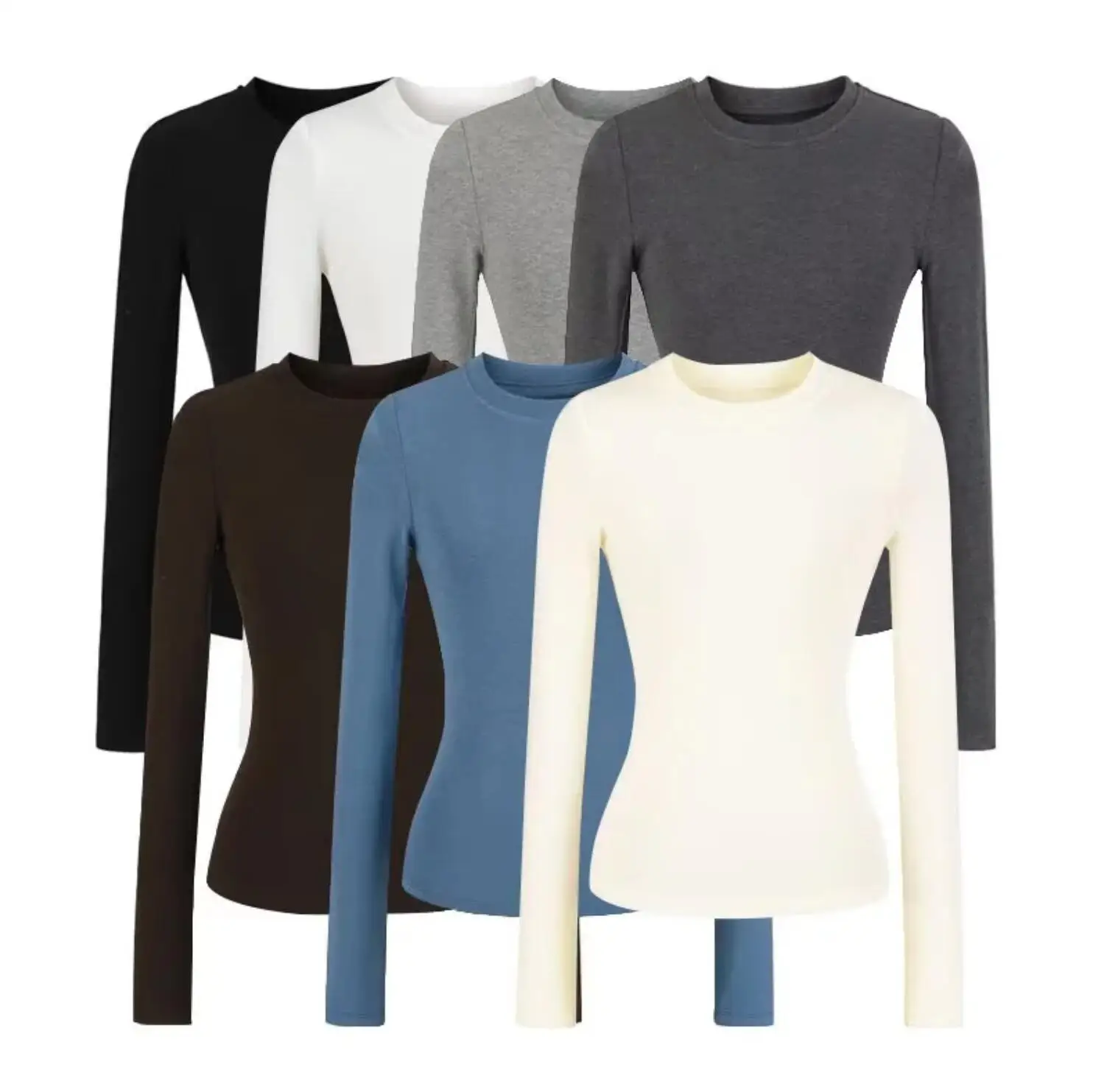 3pcs 1 Set Winter Zip up With Fleece Hooded Sweatshirt O neck Long Sleeve T-shirt Elastic Waist Wide Leg Pant Sweats Pants Suits